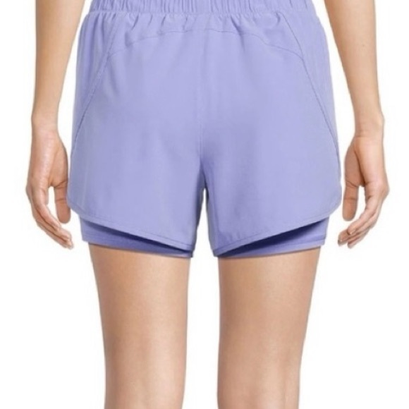 High Rise Running Shorts with Spandex Liner - Size Large - Picture 4 of 5